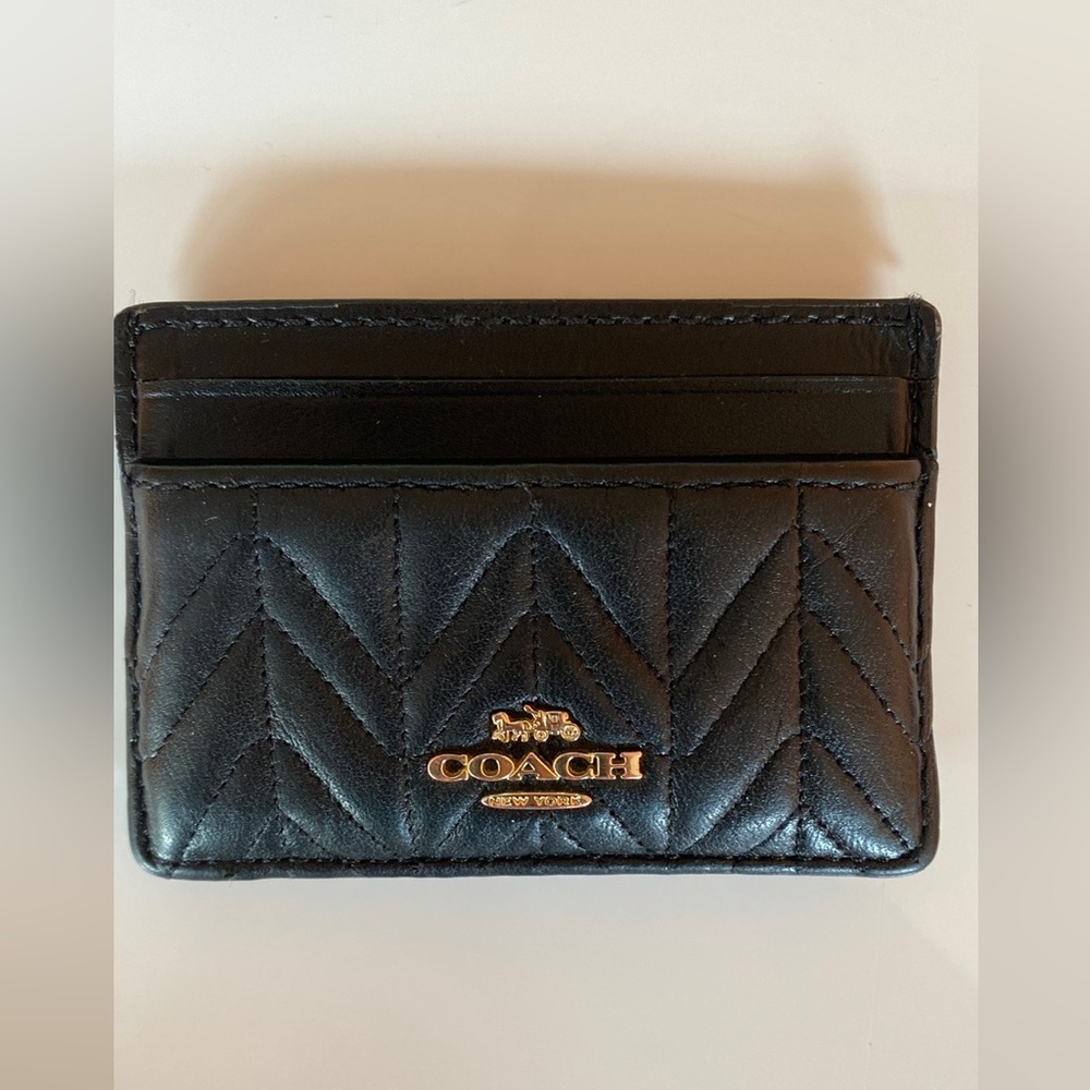 Coach 5 slot card and cash holder